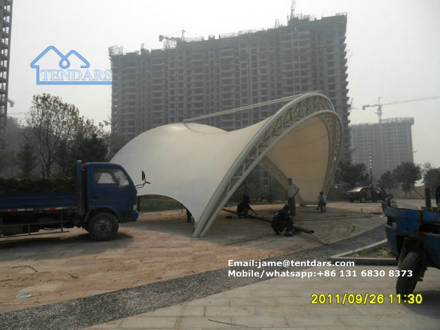 Membrane tensile fabric buildings